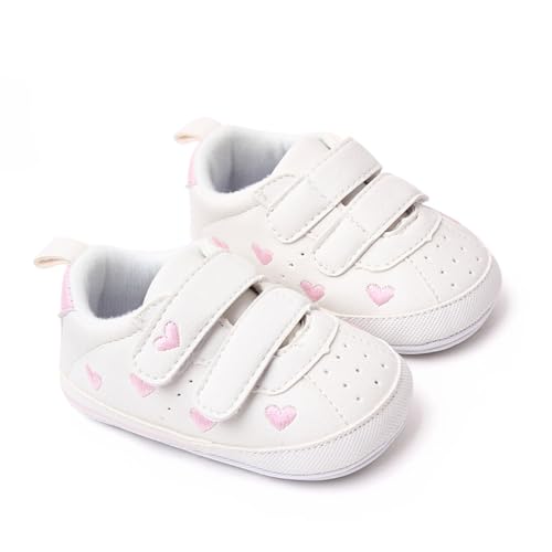 Image of Clowora Baby Boys Girls Shoes Non-Slip Rubber Sole Sneakers Infant First Walking Toddler Crib Shoes Newborn Loafers Flats.