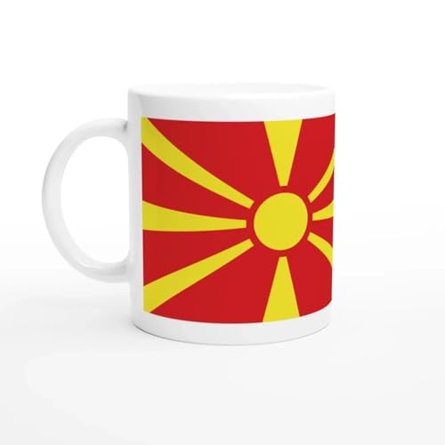 PixelForma Mug Drapeau Macédoine du Nord