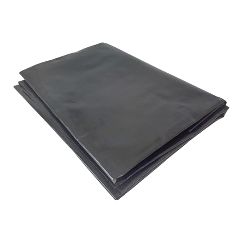 A.A Pond Liner 5 x 8 ft Reinforced UV Resistant Black HDPE 25 Mil Equivalent for Outdoor Ponds Koi Fish Ponds Garden Fountains Stream Waterfalls