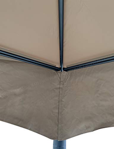 APEX GARDEN Replacement Canopy Top CAN ONLY FIT for Model #D-GZ136PST-N Summer Breeze Soft Top Gazebo (Canopy Top Only) (Tan)