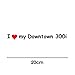 myrockshirt I Love My Kymco Downtown 300i 20cm Aufkleber für Motorrad Bike Roller Mofa Sticker Decal Tuningaufkleber Tuning