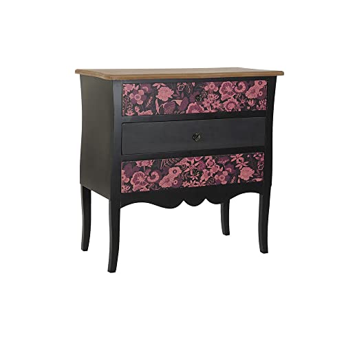 DKD Home Decor Sideboard, Black/White, Estándar