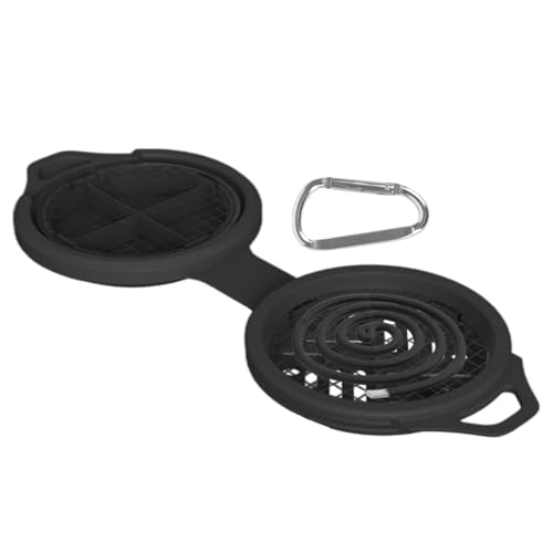 Soporte para bobinas, soporte de silicona para matamoscas portátil, repelente de moscas, soporte de bobina de incienso para patio, jardín, patio, picnic