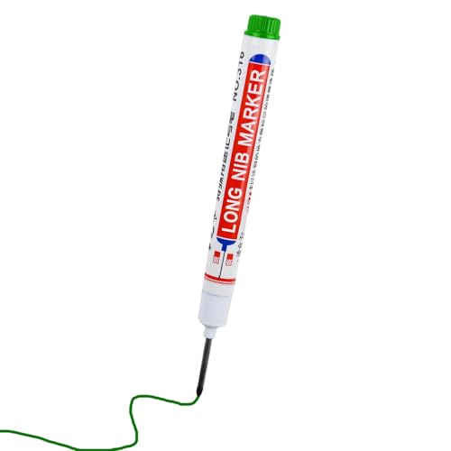 NIB-Marker lang – industrieller Schreibmarker, tiefe Feder mit hoher Präzision | Verbot der Markierung von Baustellen, verblasst nicht, mit erweiterter Reichweite, Werkzeug Mu