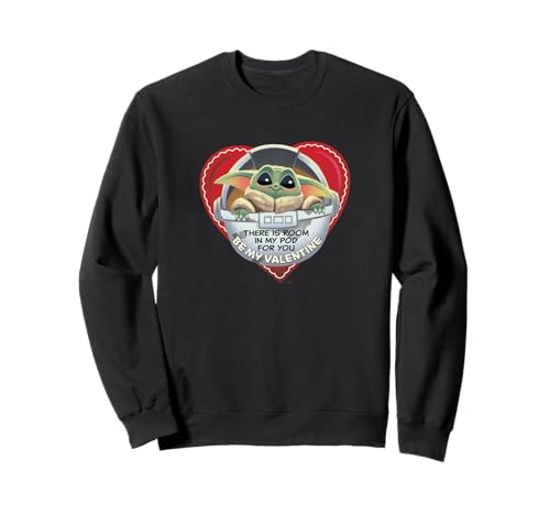 Sweatshirt Star Wars The Mandalorian Grogu Be My Valentine pour adulte