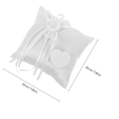 Almohada para anillos de boda compacta para evitar caídas en el altar 3