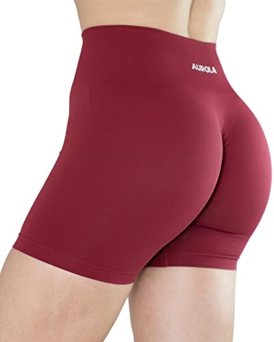 Image of AUROLA Dream Collection Women Workout Shorts High Waist Gym Shorts, Scrunch Butt Seamless Athletic Shorts