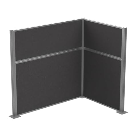 Versare Hush Panel Cubicle Kit | Workstation Partition Walls | Sound Dampening Cubicle Walls | Partitions for Desks Cover