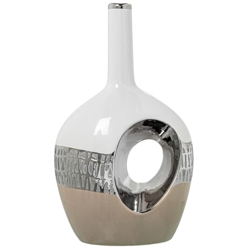 Vase en céramique stable 31cm pour sublimer un meuble vide