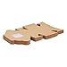 Juvale Cookie Boxes with Window - 50 Pack, 4 x 4 x 2.5 in Brown Cardboard - Pastry Containers & Cupcake Box for Baked Goods Packaging - Mini Treat Holders