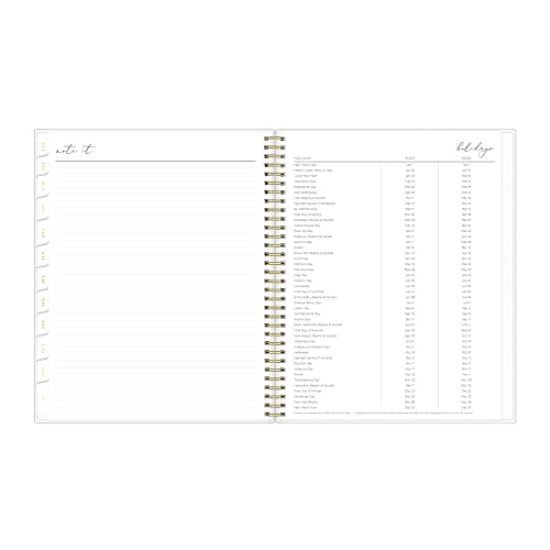 Blue Sky Life Note It 2023 Weekly And Monthly Planner Notes, 8.5" X 11", Frosted Cover, Wirebound, Leah (139479-23) #TOP7