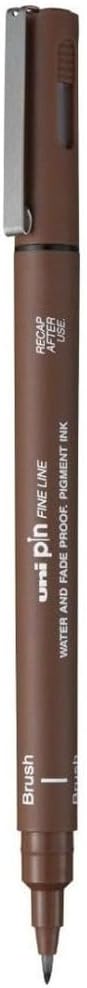 uni-Ball Fineliner Pin Brush, Sepia Pin Br-200 (S)