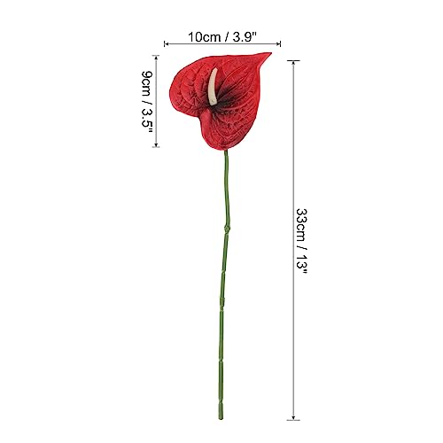 PATIKIL 13" Artificial Anthurium Lily Flowers - Image 2