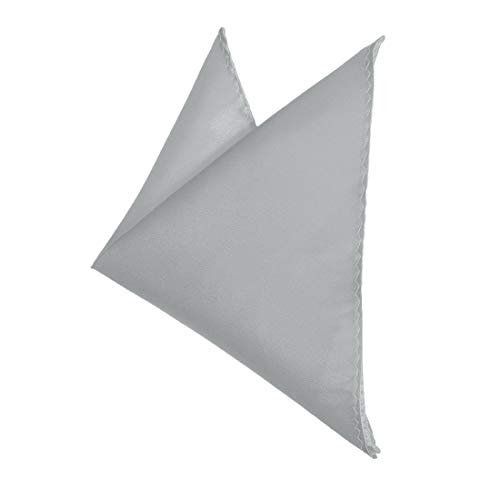 Dan Smith Silver Ascot Cravat Tie For Men Handkerchiefs Satin Solid Self Formal Cravat Scarf Hankies Evening Drc1E01H Silver #TOP4