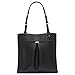 Calvin Klein Nickel North/South Tote, Black/Silver