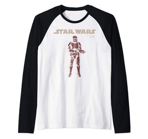 T-shirt Star Wars Sith Trooper baseball raglan vintage imprimé homme femme
