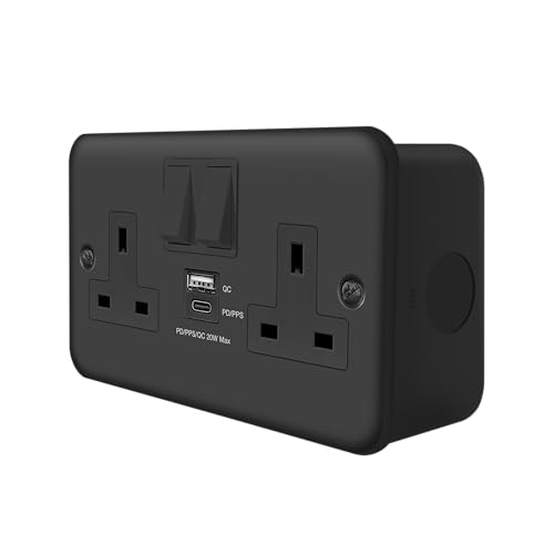 Enchufe doble USB C para cargar móviles sin adaptadores