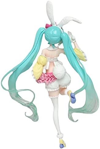 SBCX Anime Hatsune Miku Action Figure,Rabbit Ear PVC Figure Toy Kids Toy,Figurine Decoration Collectibles Ornament,Character Standing Statue Figures,for Kids, Adults, Anime Fans