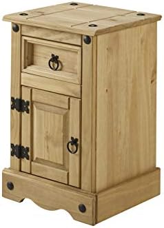 Mercers Furniture COR109 Corona 3 Drawer Bedside - Brown