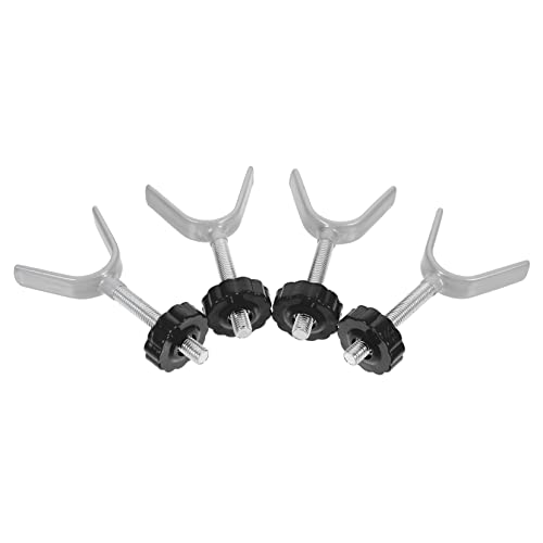 ANDRESLAD 4個 Y字トップボルト ベビーゲート階段の手すりアダプター ベビーゲート用yスピンドル 屋内フェンストップボルト ガードレール アクセサリ スチールコアスクリュー Black