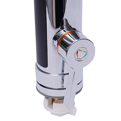 110V Electric Water Heater Faucet, Instant Stainless Steel Water Faucet Fast Heating Tap With Led Digital Display Ipx4 Water-Proof Rotatable Bathroom Kitchen #TOP4