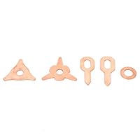 110pcs Triangle Dent Pulling Rings , Triangle Dent Puller Rings Dreieck OT Runde Karosserie Schweißen Reparatur Werkzeug Set