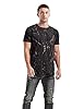 RONOMO Men's Round Neck Short Sleeved T-Shirt | Medium Elasticity | Soft and Breathable | Pre Shrunk Treatment| (SH Black XXL) #1