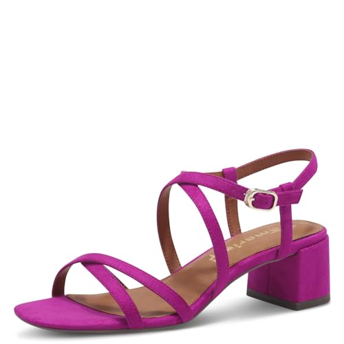 Tamaris Sandalia para mujer 1-28204-42 con tacón, rosa oscuro, talla 42 EU, rosa oscuro, 42 EU