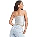 Vintage Birds Flower Butterfly Women's Crop Tops Soft Strapless Crop Top Bra Tube for Lady Nursing