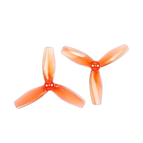 Hélice à trois pales 3024 2.4 pouces orange pour drone FPV F9A-B x4