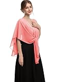 【Lightweight & Breathable Chiffon】the women shawl for women is made of tulle polyester which feels soft and smooth; It's lightweight, comfortable to wear and allows a long span of using.It is soft, skin-friendly, comfortable, quick-drying and lightwe...