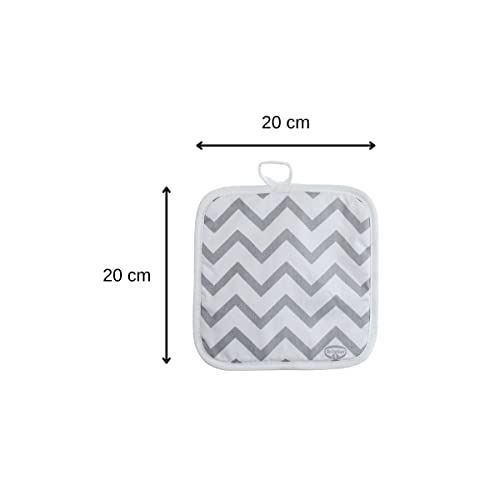 Dr. Oetker Retro 4634 Pot Holder 20 x 20 cm Inner 95% 5% Polyester Outer 100% Cotton, White - Image 3
