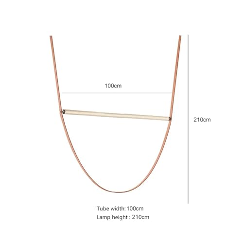 Lustre lampe à pendentif LED cuir pour illuminer une table à manger - 5