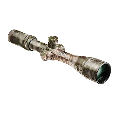 Gunskins Scope Skin - Premium 8" X 15" Vinyl Camo Wrap - Easy To Install For Optics And Accessories - 100% Waterproof Non-Reflective Matte Finish - Made In Usa - Kryptek Highlander #TOP22