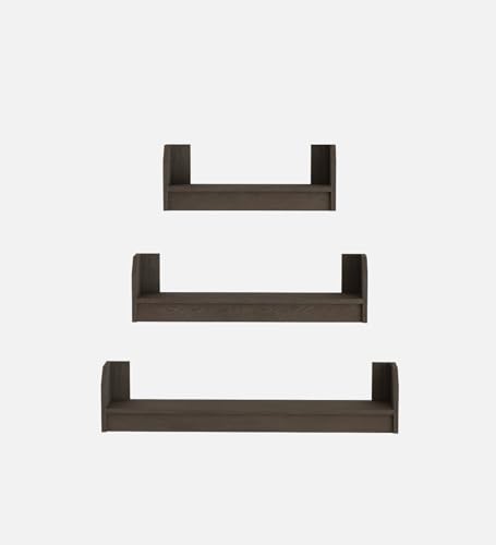 Image of REMI Multipurpose Modular Wall Racks /Shelves /Organiser /Decor Particle Board Wall Shelf (Number of Shelves - 3, Brown)