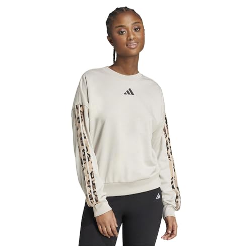 Con Koray Sports Assurance adidas W Aop Swt JM1836 - Felpa casual da donna, colore: Crema, crema, S