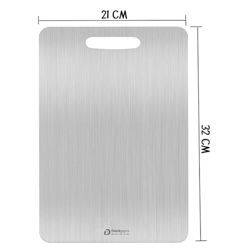Darkpyro Stainless Steel Chopping Board,Vegetable and Fruit Cutting Board Pack of 1