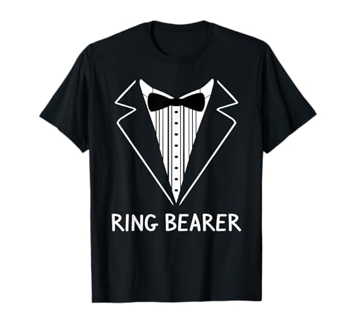 Ring Bearer Wedding Tux Bachelor Ceremony Groom T-Shirt T-Shirt