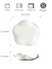 Miamolo Cute Spoon Rest for Stove Top, Ceramic Spoon Holder for Kitchen Counter, 5.3 Inches Coffee Spoon Holder Utensil Rest for Kitchen Gadget Cooking Gift Housewarming Wedding,Kitchen Decor, White #3