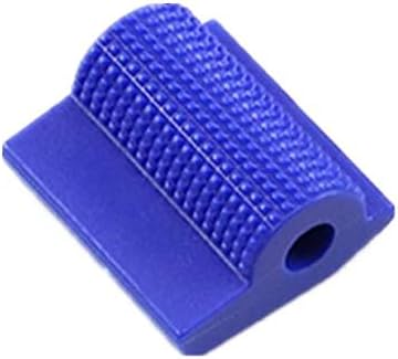 Universal Motorcycle Shift Gear Lever Pedal Rubber Cover Shoe Protector Peg Toe Gel Sleeve (Blue - Pack of 1)