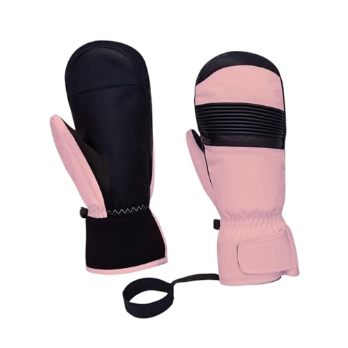1 Pair Winter Ski Gloves Lightweight Windproof Waterproof Snow Mittens for Snowboarding Running Cold Weather- Total Length 25.5cm