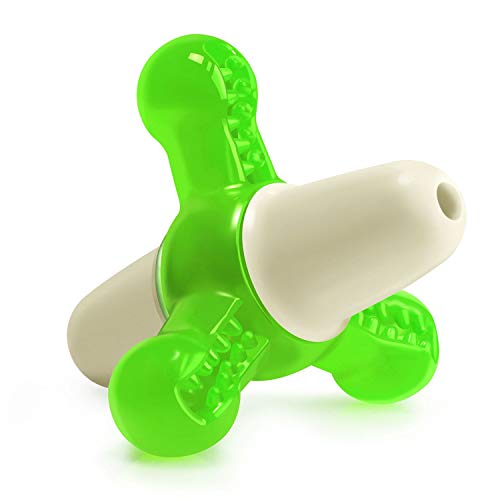 Fluffy Paws Squeaky Rubber Dog Toy - Five-Pointed Chew Toy, Durable, Tough Chewers, Massage Gums, Clean Teeth, Non Toxic, Environmental Friendly Material For Small And Medium Dog Puppy #TOP6