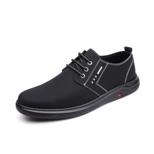 Oxford De Hombre Comfort Business Casual Vestir Zapatos De Moda Zapatillas Oficina Trabajo Conducción,Negro,44 EU