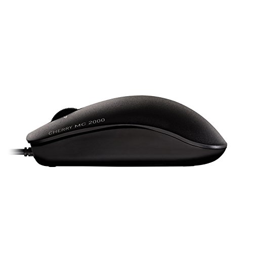 Cherry Mc 2000 - Optical Mouse - Corded - Tilt-Wheel Technology - Symmetrical Design – Black #TOP1