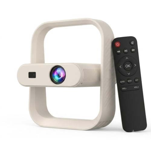 Image of TECHNOVIEW Projector, 1080p and 4k HD Supported, Electric Focus & Auto Keystone, Support All OTT Apps, 180 Gimbal Stand, Upto 100 inch Screen