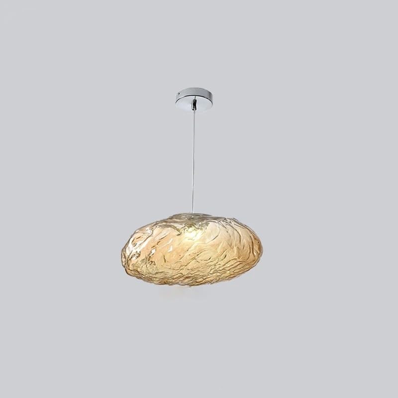 Lustre pour escalier LED ambre D25 cm résout le manque de lumière du loft