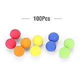 100 Stücke Toy Bullet Ball, Runden Weiche Munitionskugeln Spielzeugpistole Paintball Für Erwachsene Kinder Nerf Rival