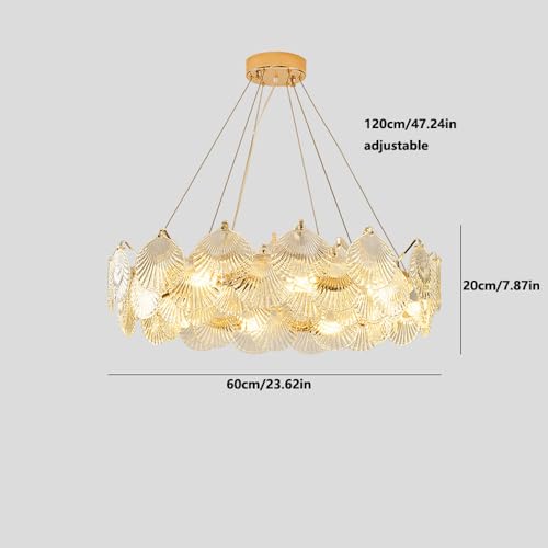 Lustre LED en cristal pour corriger l'éclairage des plafonds hauts