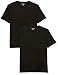 Amazon Essentials Men's T-Shirts, Short-Sleeve Crewneck Pocket, Cotton, 2-Pack, X-Large, Black