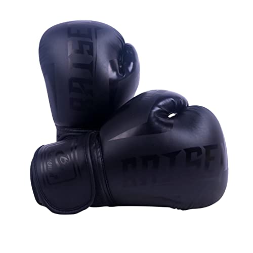 Gants de Boxe Femme Homme Adulte, Muay Thai d'entrainement en Cuir PU, Gants d'entraînement pour Sacs de Frappe Boxe, Professionnels Gants de Sparring pour Muay Thai Arts Martiaux Kickboxing MMA